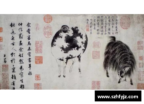 八骏乘风去，三羊开泰来的意思？(九色鹿中间那个旗子是啥？)